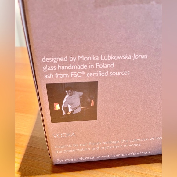 LSA International Vodka Serving Set Service for 4 2 oz Shot Glasses Board Poland - Picture 13 of 16